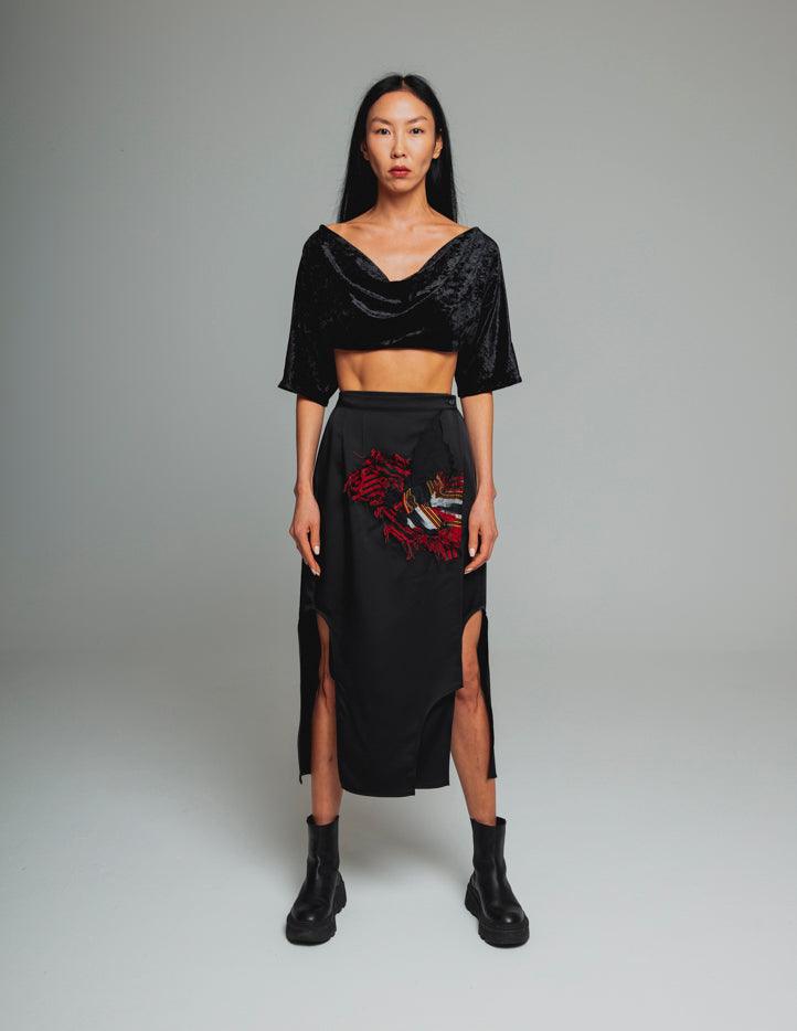 Manipulated Harem Skirt - Helin Aydogan